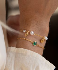 Smykker Izabel Camille | Isabella - Armband, Forgyldt Med Ferskvandsperler