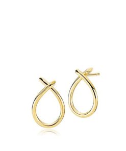 Smykker Izabel Camille | Everyday - Earring Stud Medium Shiny Goldpl. Silver