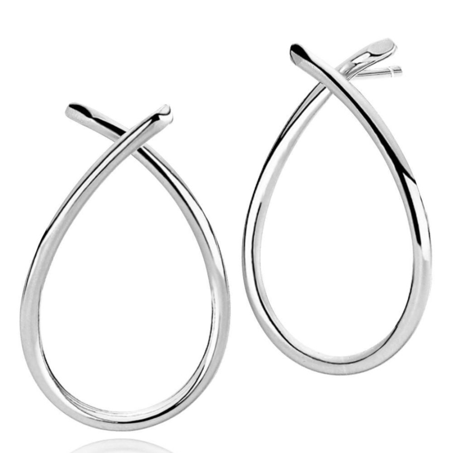 Smykker Izabel Camille | Everyday - Earring Stud Large Shiny Silver