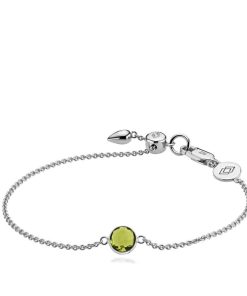 Smykker Izabel Camille | Prima Donna - Armband Solv & Peridotgron