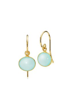 Smykker Izabel Camille | Candy - Oreringe Guld Aqua Small