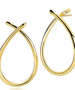 Smykker Izabel Camille | Everyday - Earring Stud Large Shiny Goldpl. Silver