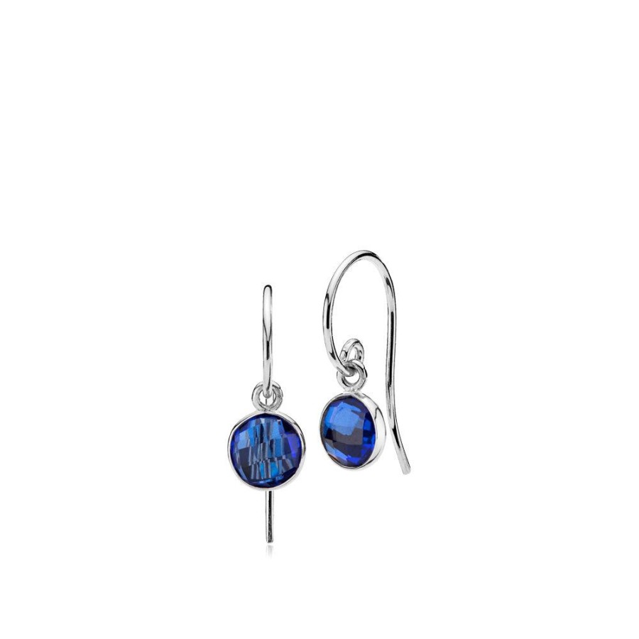 Smykker Izabel Camille | Prima Donna - Oreringe Solv Royalblue Crystal Glass