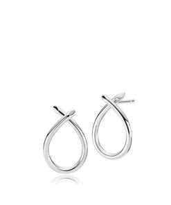 Smykker Izabel Camille | Everyday - Earring Stud Medium Shiny White Silver